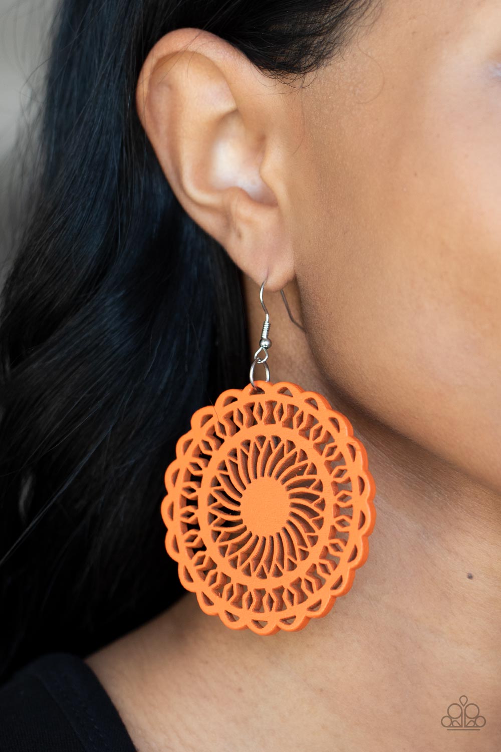 Island Sun - Orange Earrings