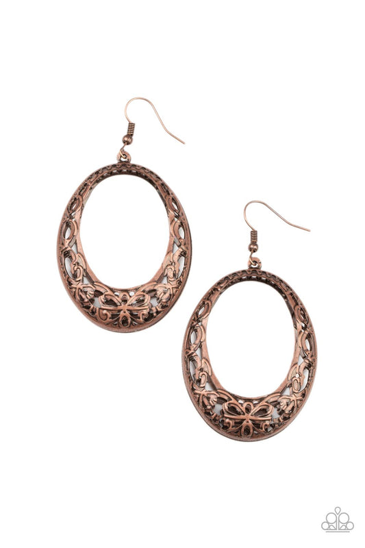 Gardenista Grandeur - Copper Earrings