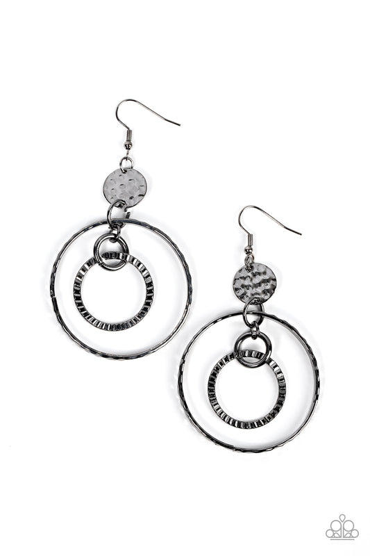 Mechanical Mecca - Black Earrings