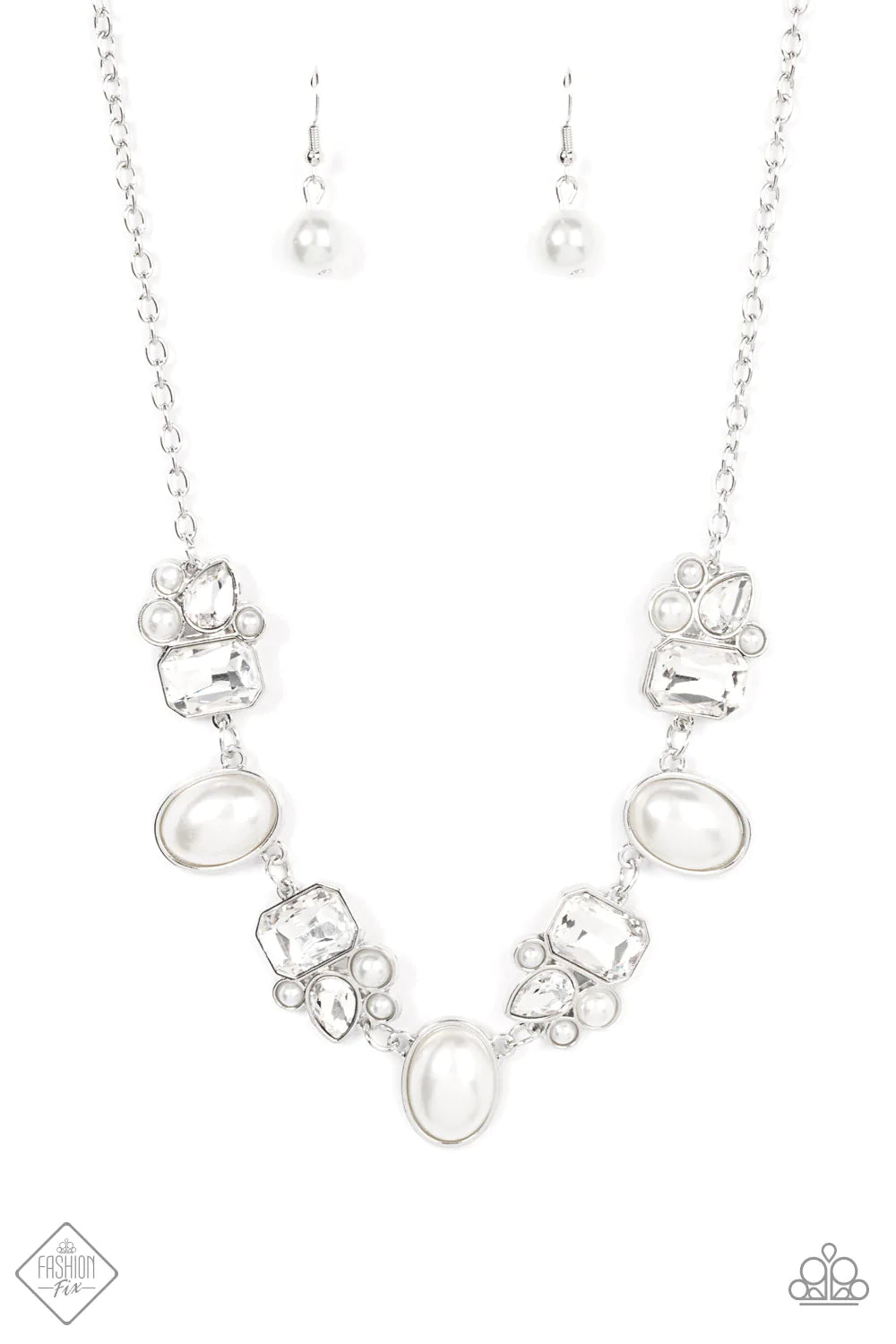 Sensational Showstopper - White Necklace