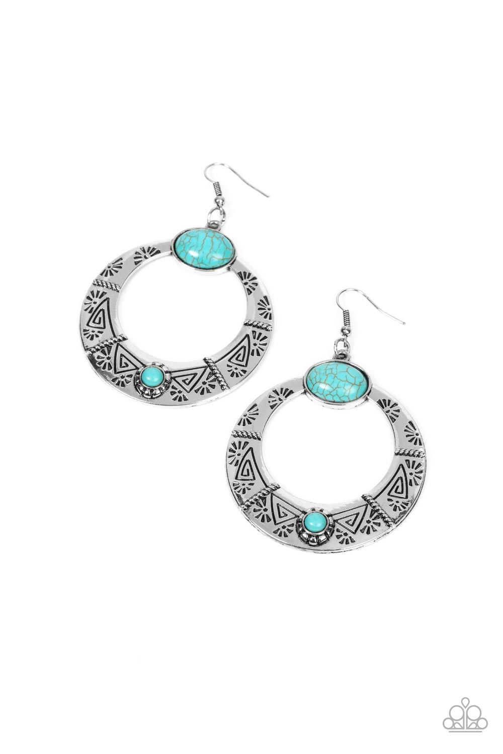 Garden Glyphs - Blue Earrings