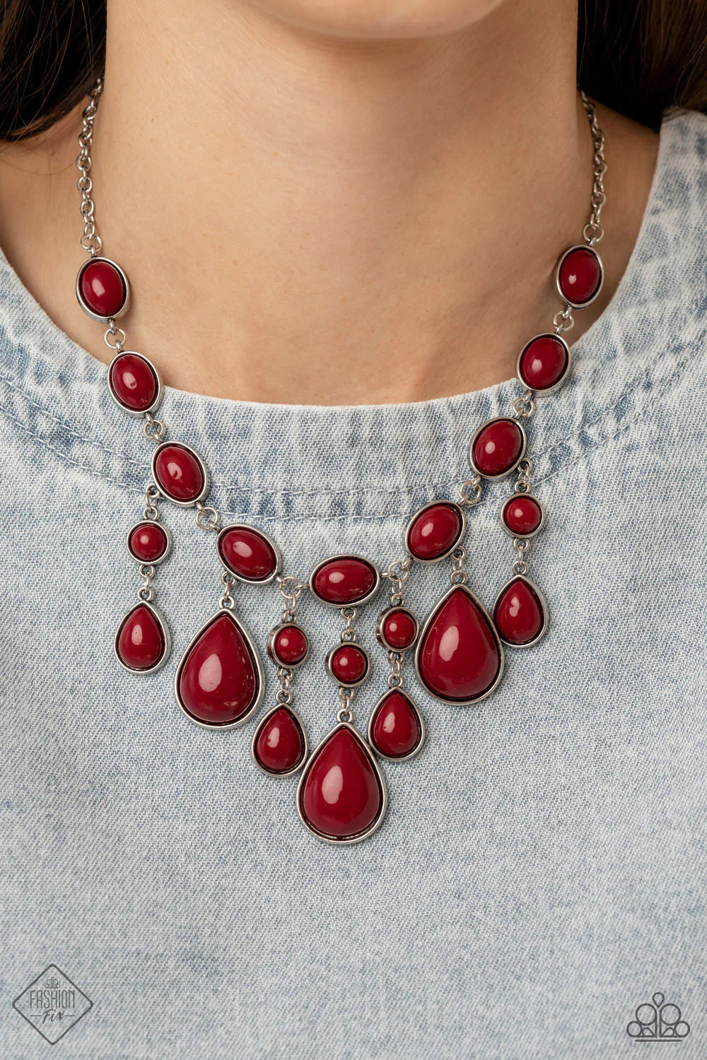 Mediterranean Mystery - Red Necklace