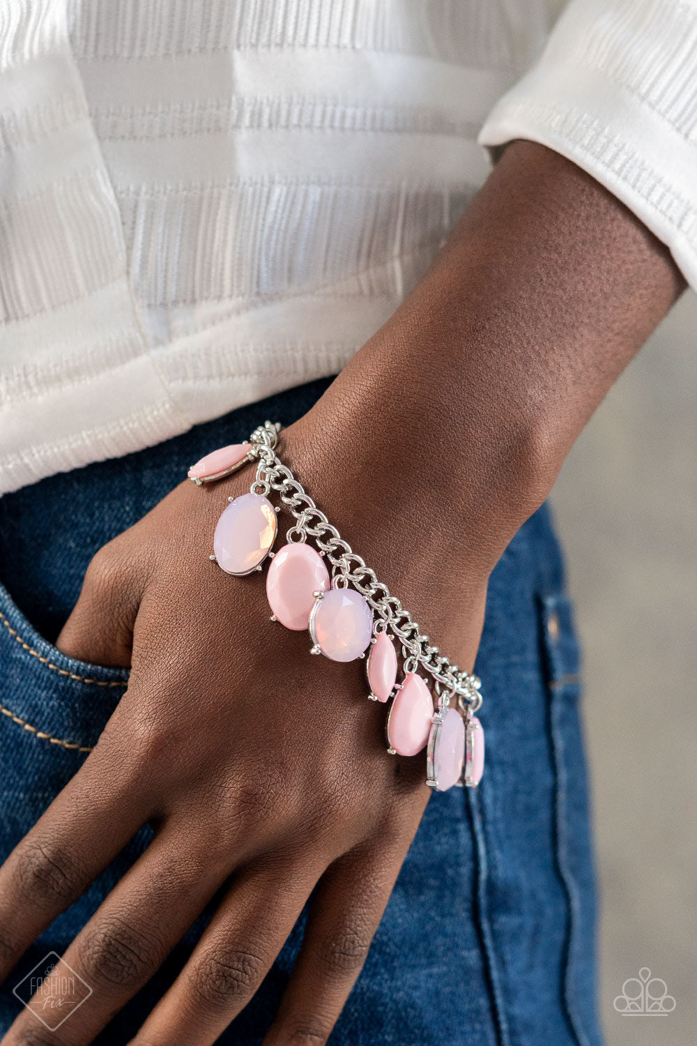 Serendipitous Shimmer - Pink Bracelet