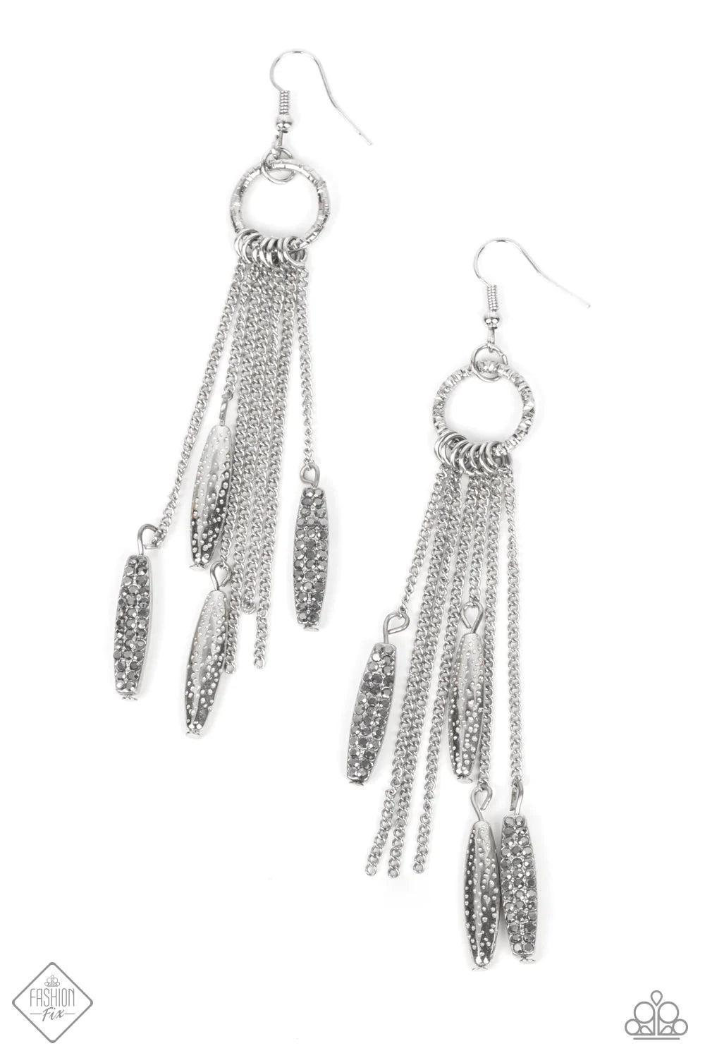 Thrifty Tassel - Silver Earrings