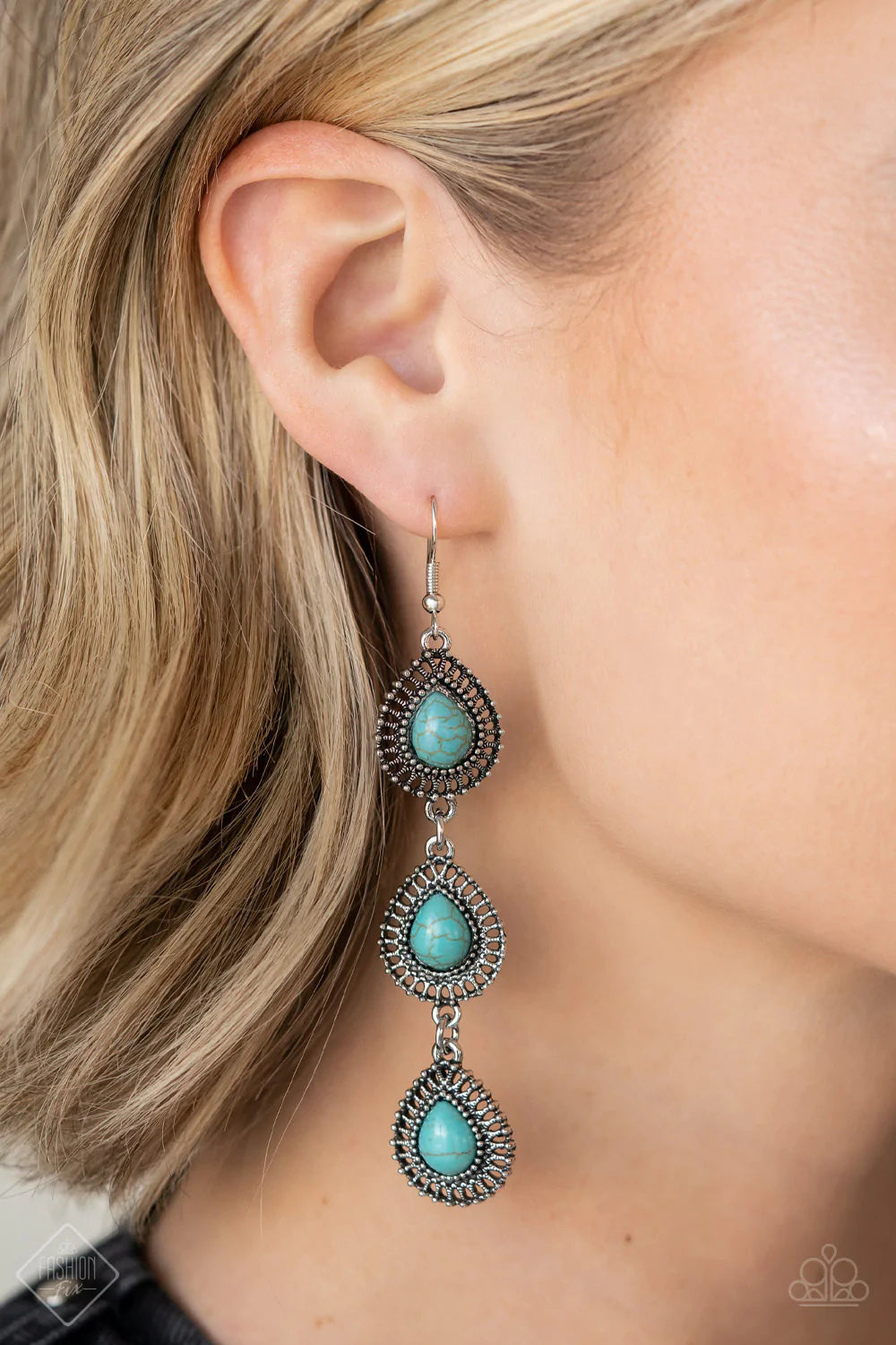 Desertscape Dweller - Blue Earrings