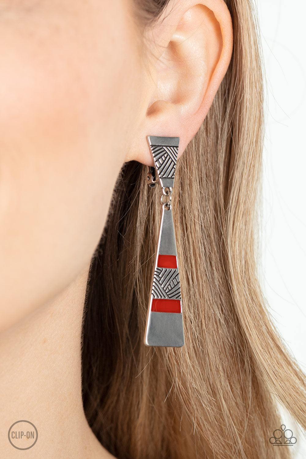 Safari Seeker - Red Earrings
