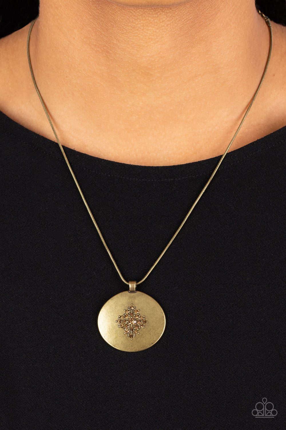 Center of the Cosmos - Brass Neckalce