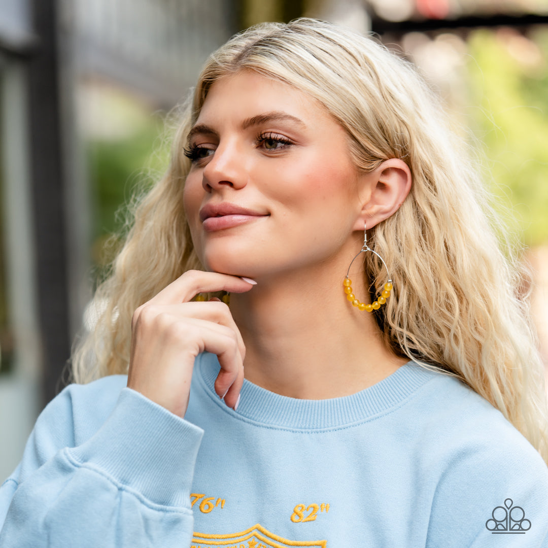 Catch a Breeze - Yellow Earrings