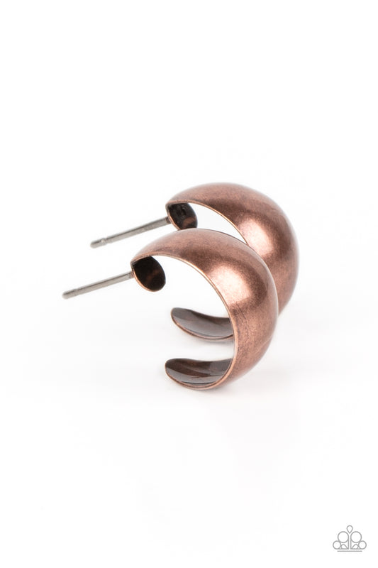 Burnished Beauty - Copper Earrings