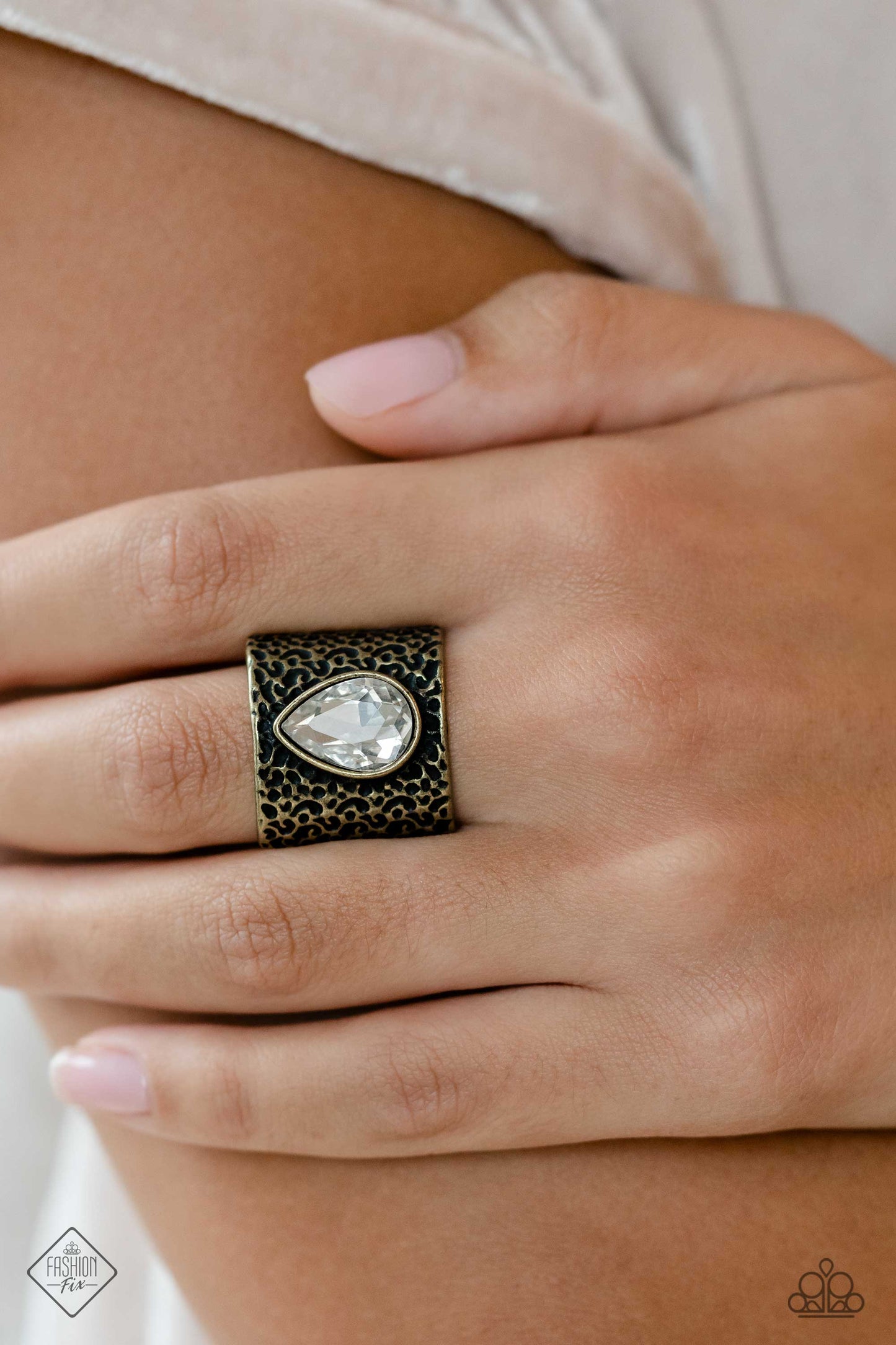 Singed Shape - Brass Ring