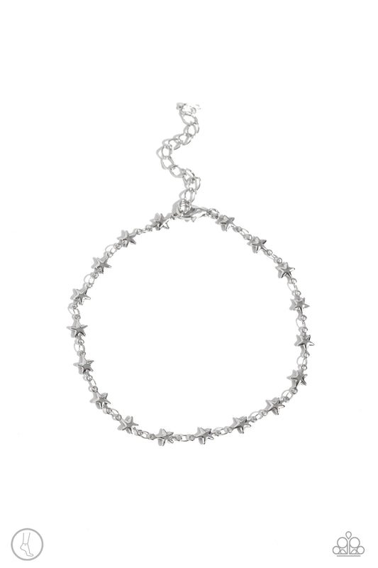 Starry Swing Dance - Silver Anklet