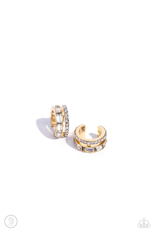 Dont Sweat The Small CUFF - Gold Cuff Earrings
