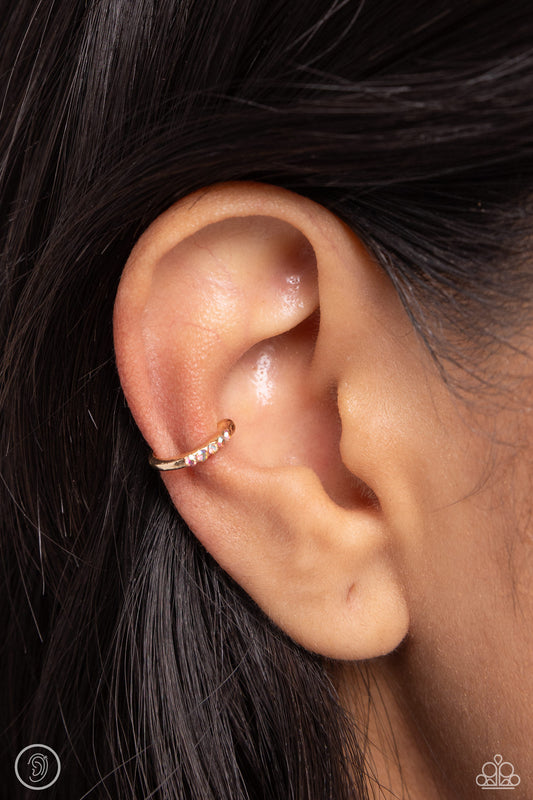 Charming Cuff - Gold Cuff Earrings