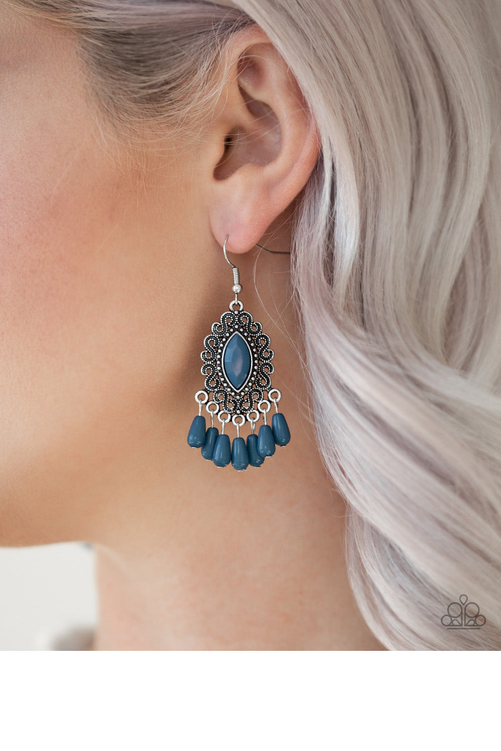 Private Villa - Blue Earrings